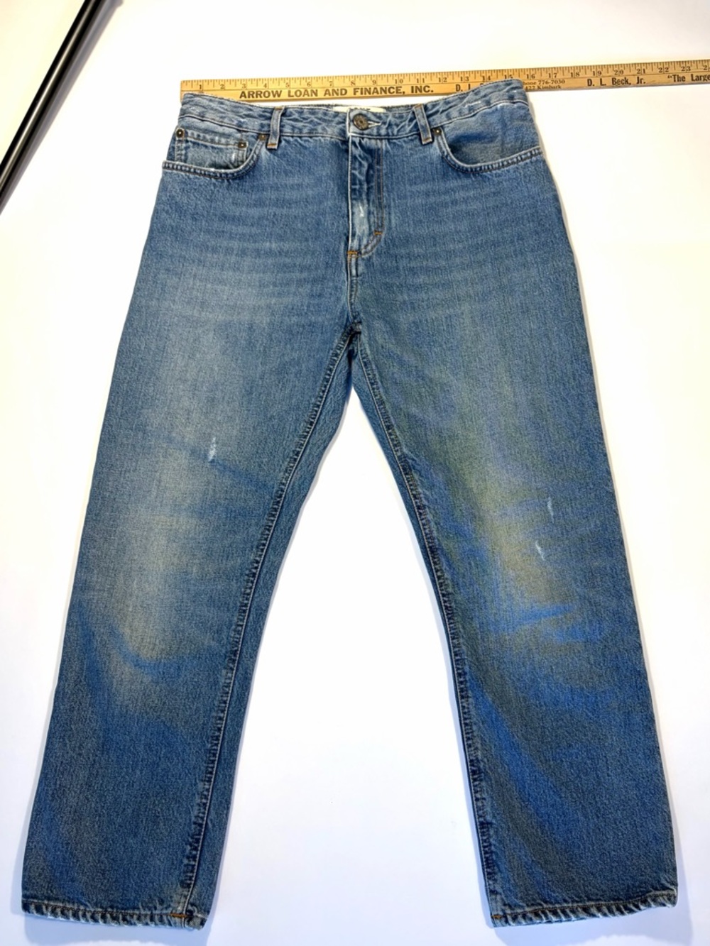 Acne Studios Straight-Leg Blue Denim Jeans - Picture 5 of 7